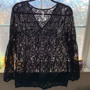 Black Lace Shirt